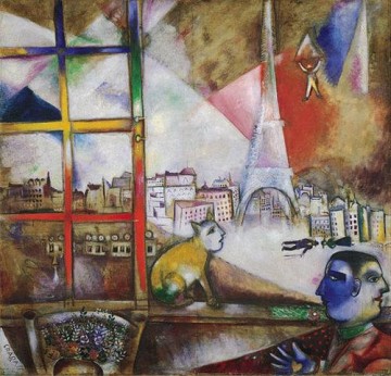 Marc Chagall Werke - Paris Through the Window Zeitgenosse Marc Chagall